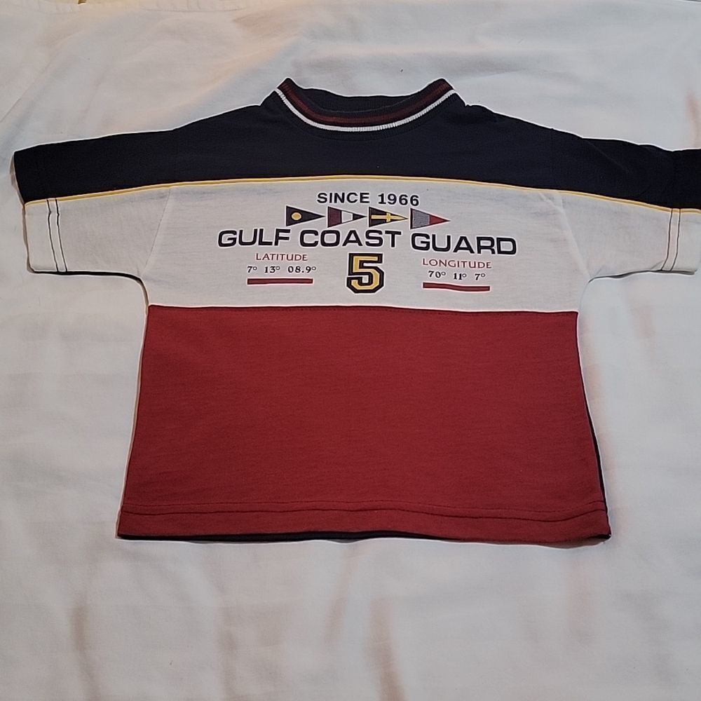 Gulf Trader's toddler red, white and blue tshirt